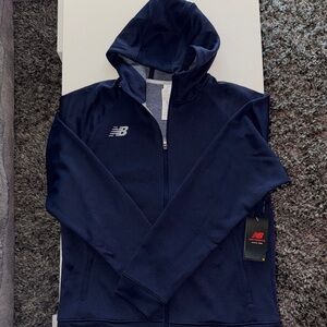 New Balance Dark Blue Full-Zip Hoodie